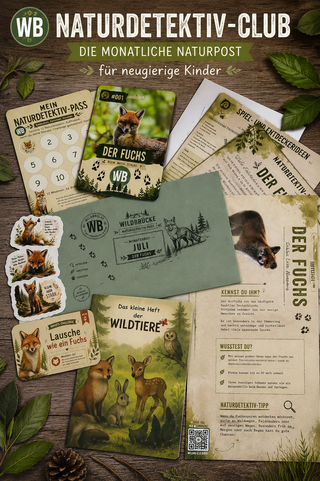 Naturdetektiv-Club – Die monatliche Naturpost für neugierige Kinder
