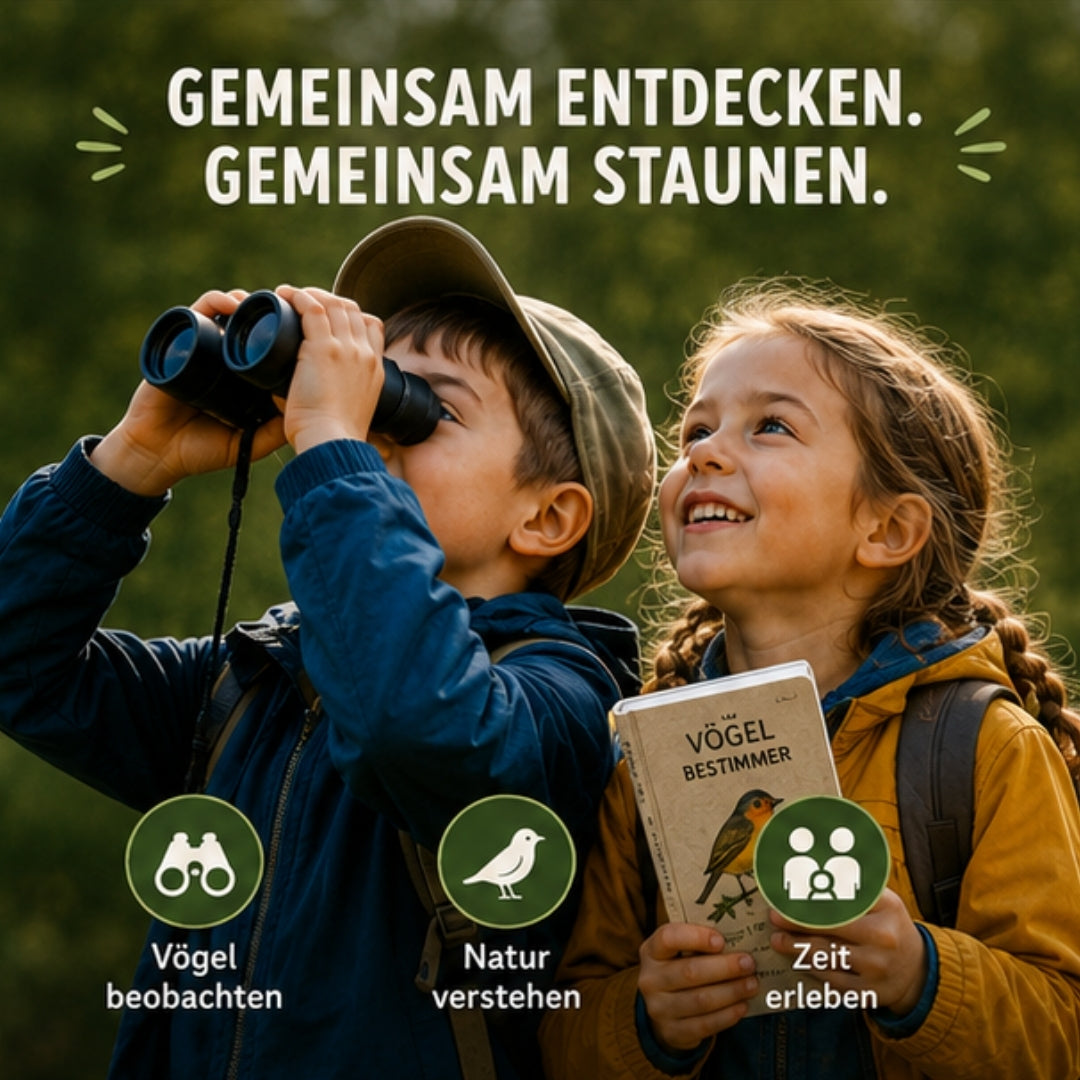 Kinder-Fernglas + GRATIS Buch „Birdwatching mit Kindern“ (148 Seiten)