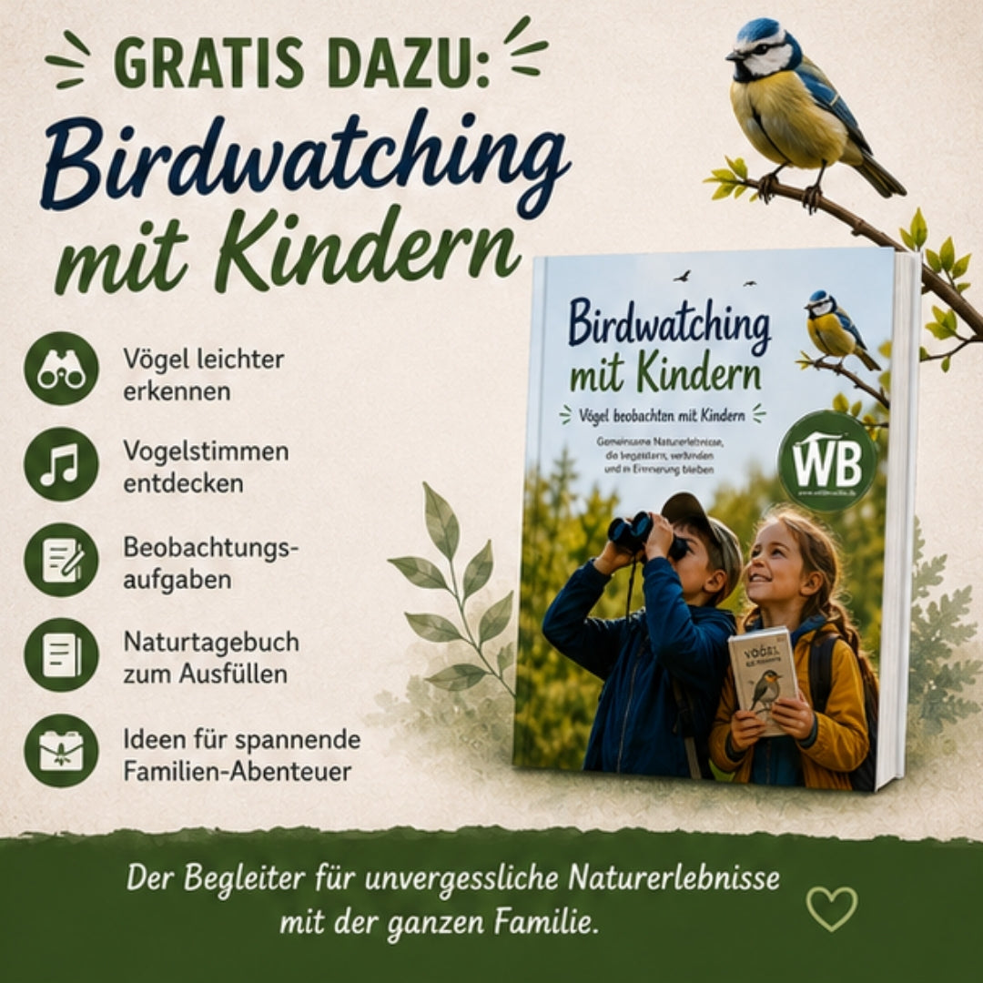 Kinder-Fernglas + GRATIS Buch „Birdwatching mit Kindern“ (148 Seiten)