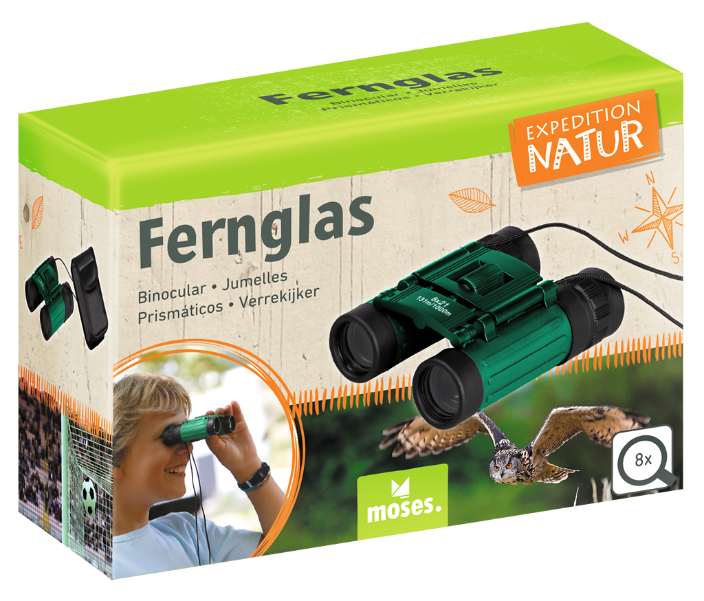 Naturdetektiv-Set – Spurenfächer, Vogelfächer & kostenloses Fernglas